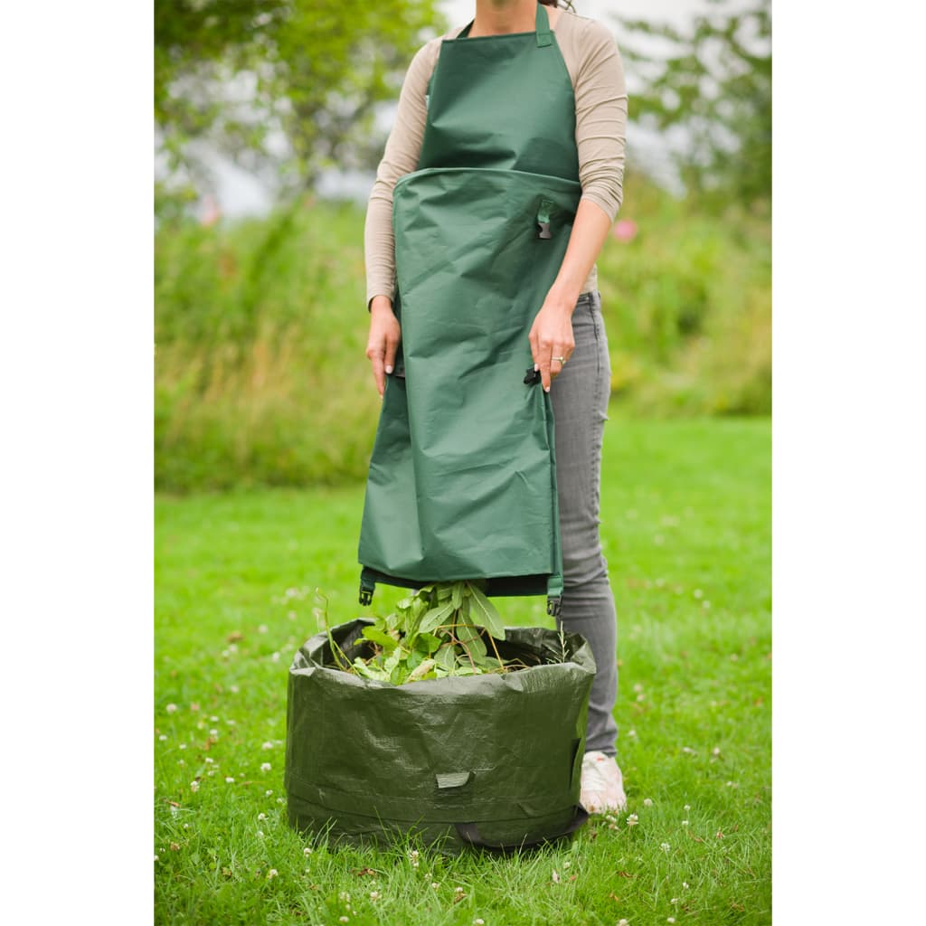 Tuinschort met opvouwbare zak 130x55 cm groen