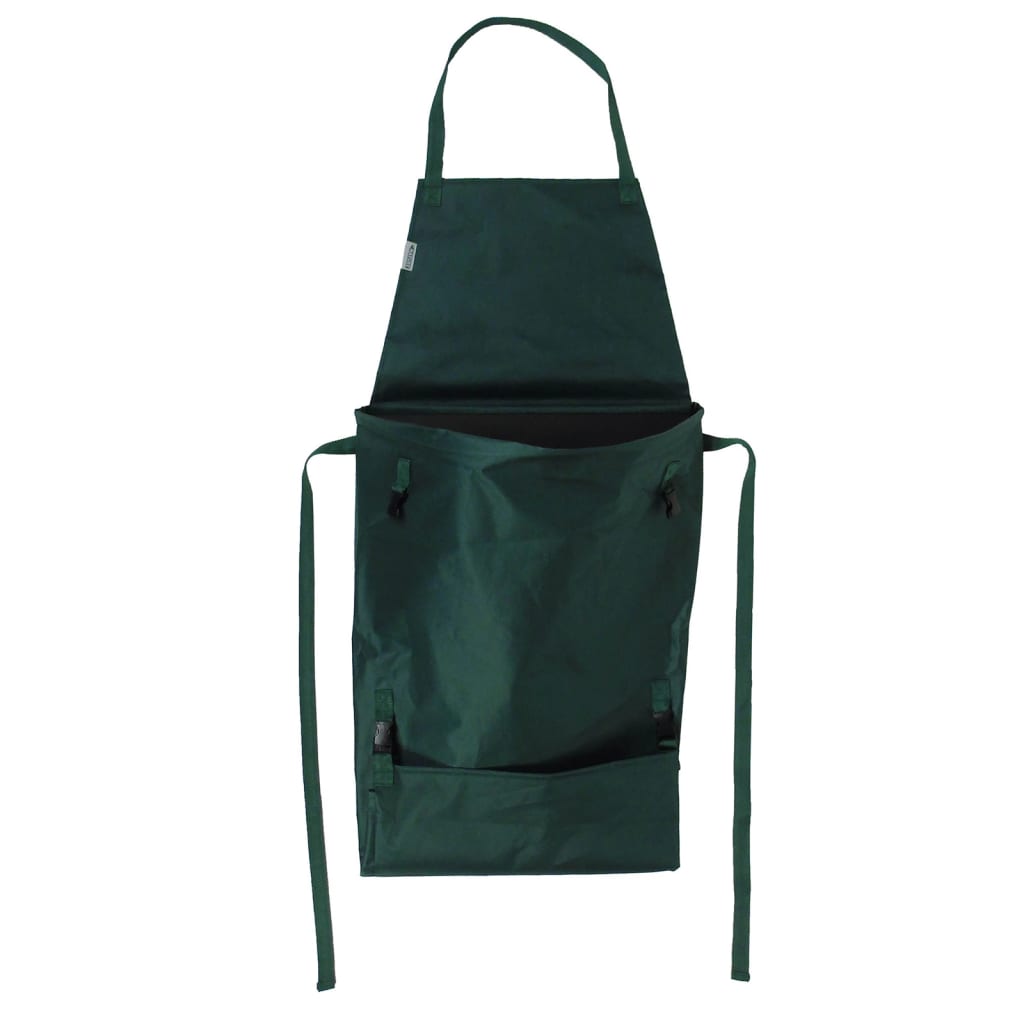 Tuinschort met opvouwbare zak 130x55 cm groen