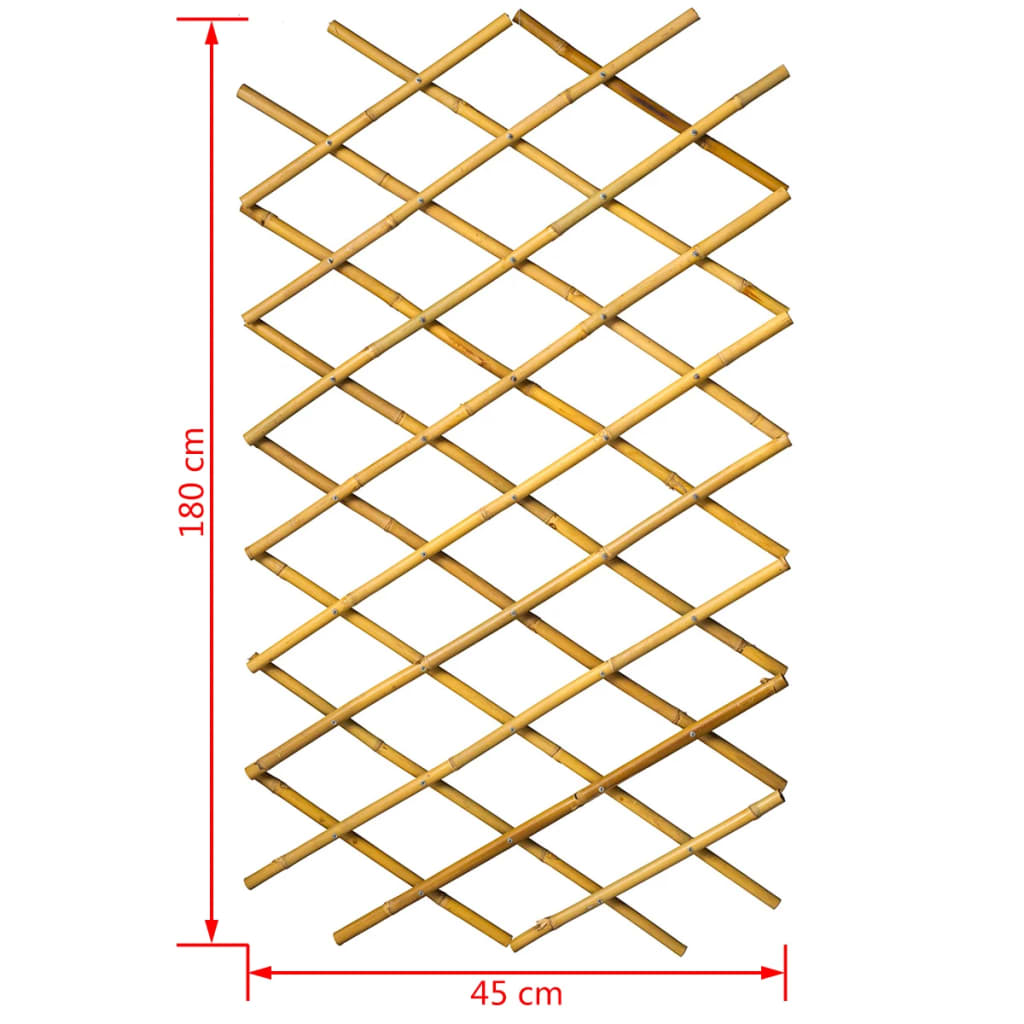 Latwerk voor tuin 45x180 cm bamboe 6040720