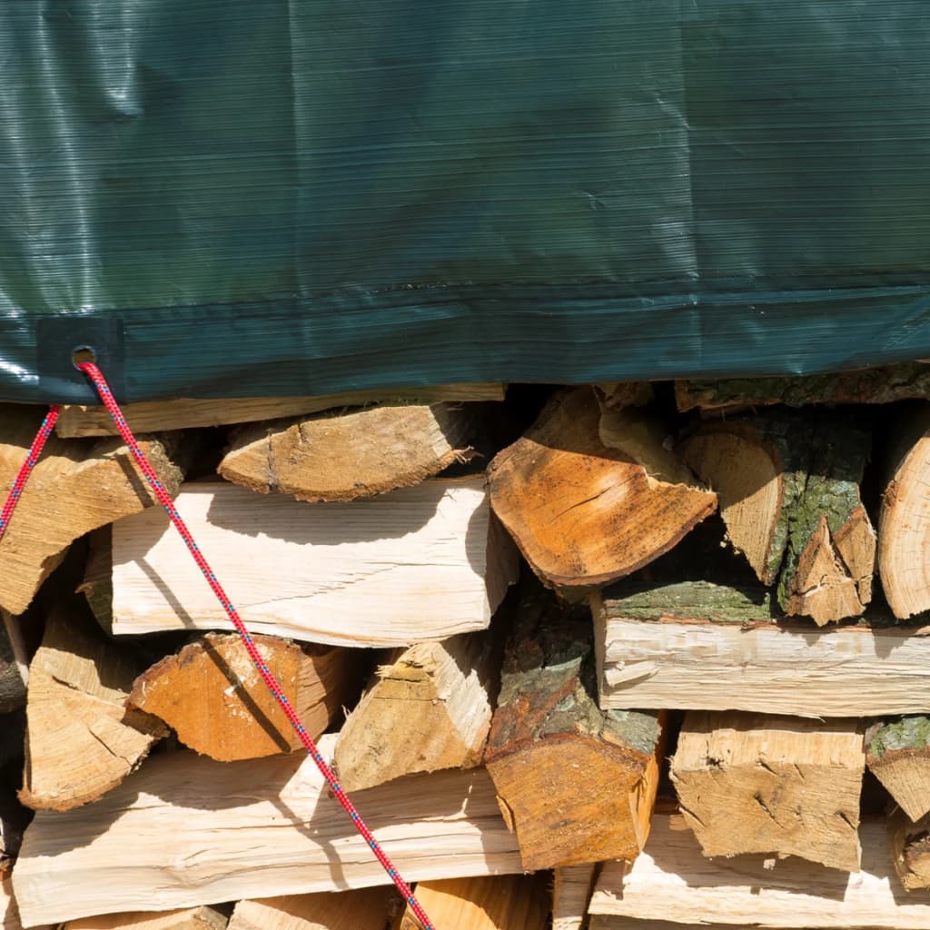 afdekzeil hout 3 x 4 m PE groen 6072418