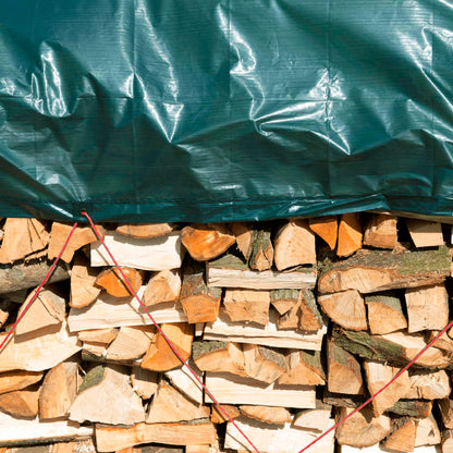 afdekzeil hout 3 x 4 m PE groen 6072418