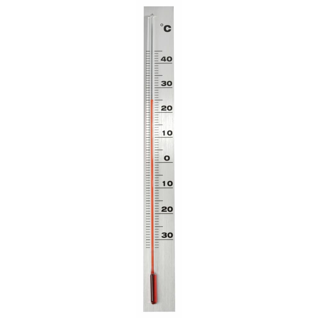 Wandthermometer 3,8x0,6x37 cm aluminium