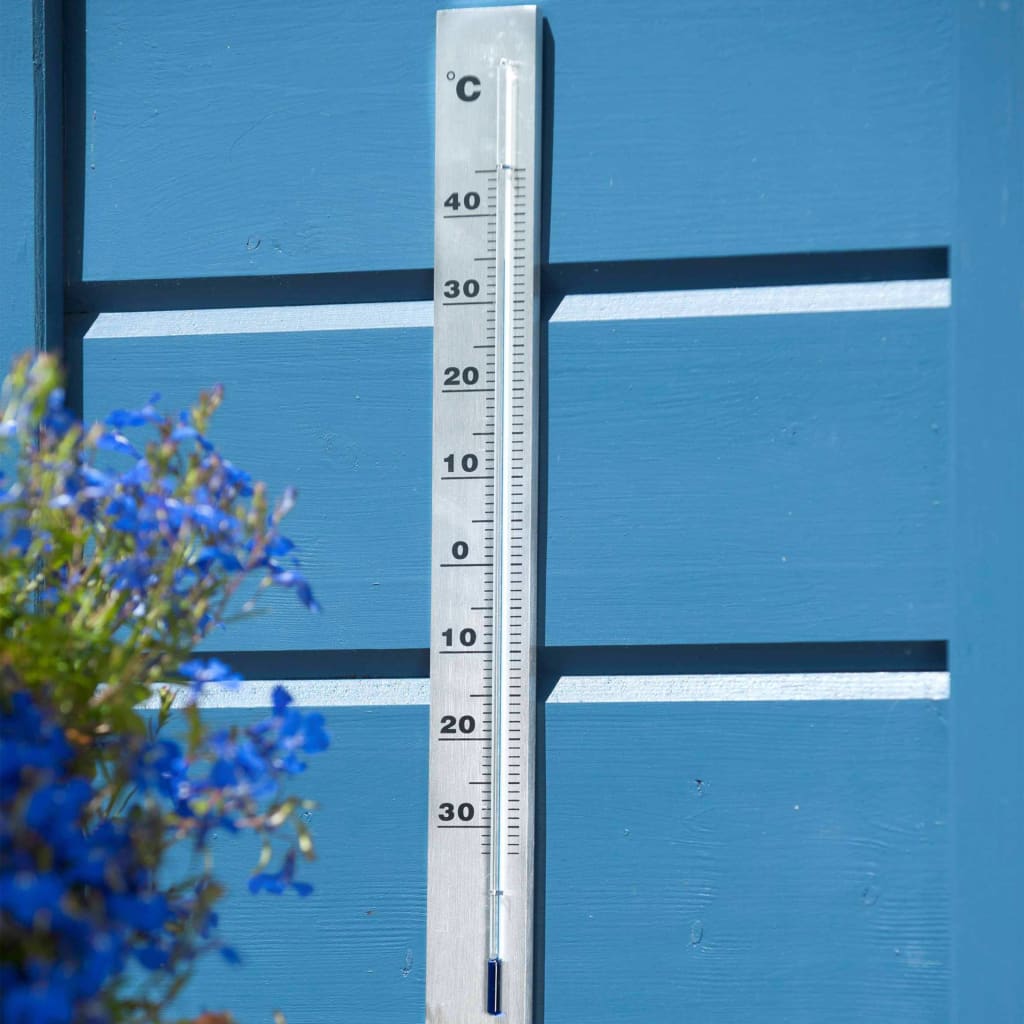 Wandthermometer 3,8x0,6x37 cm aluminium