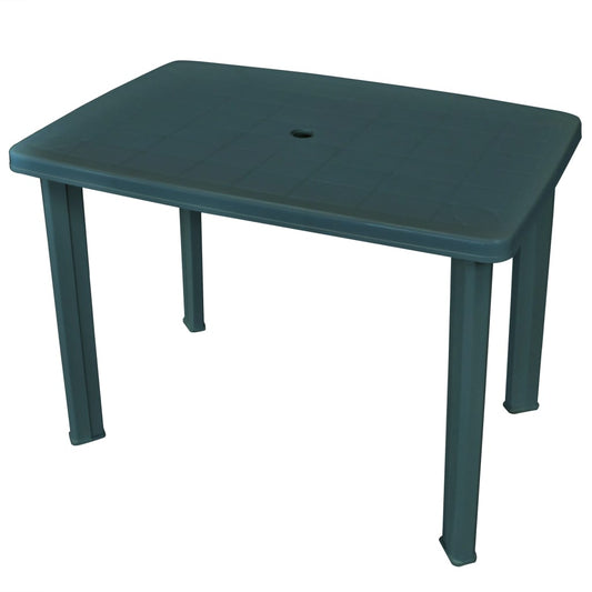 Tuintafel 101x68x72 cm kunststof groen