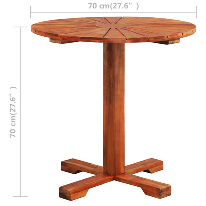 Bistrotafel 70x70 cm massief acaciahout