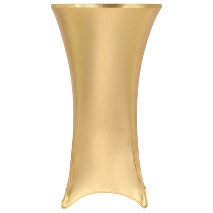 2 st Tafelhoezen stretch 60 cm goud