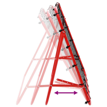 Voetbal kickback rebounder verstelbaar 100x100 cm