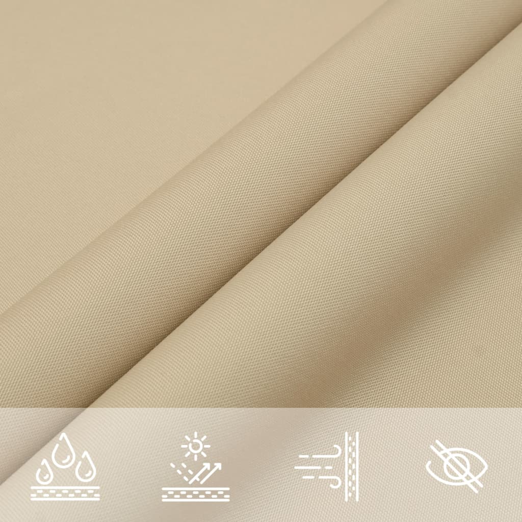 Zonnescherm vierkant 3,6x3,6 m oxford stof beige