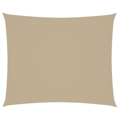 Zonnescherm rechthoekig 4x6 m oxford stof beige