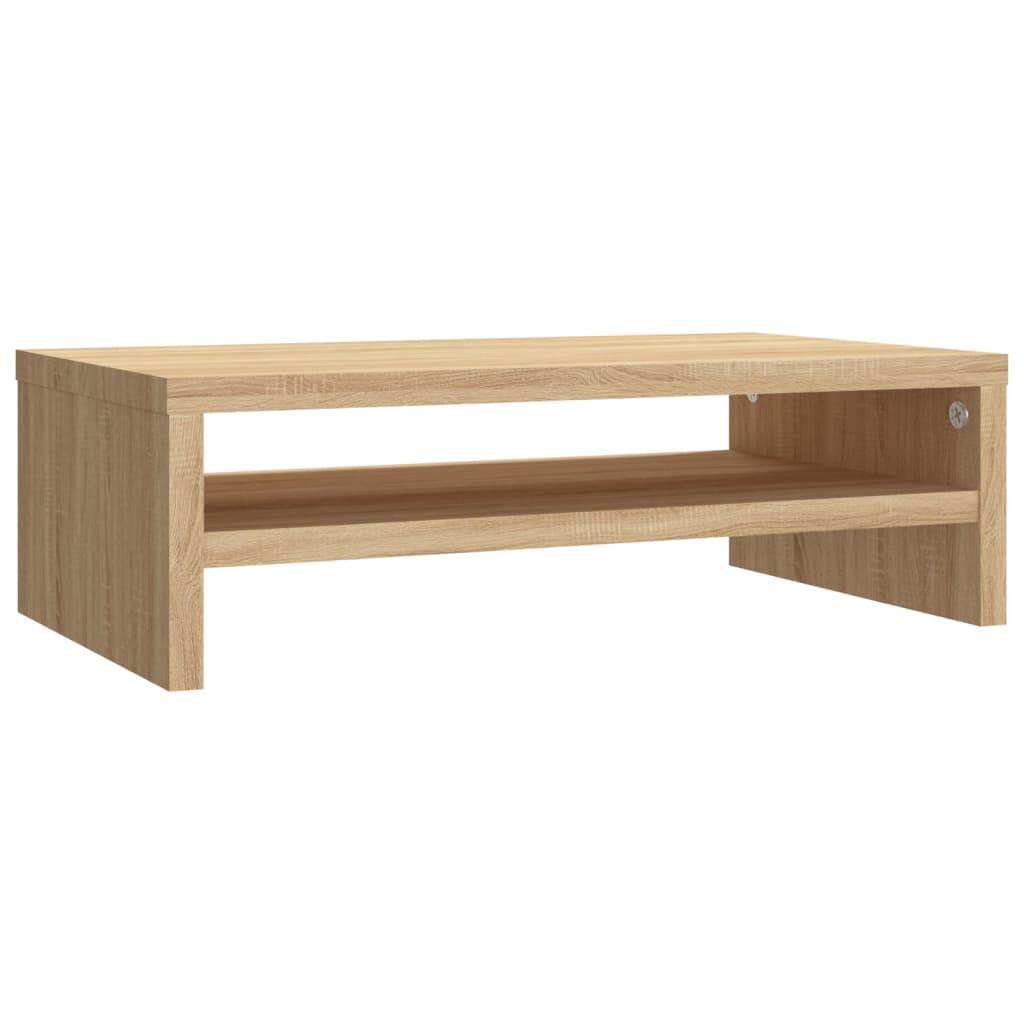 Monitorstandaard 42x24x13 cm bewerkt hout sonoma eikenkleurig