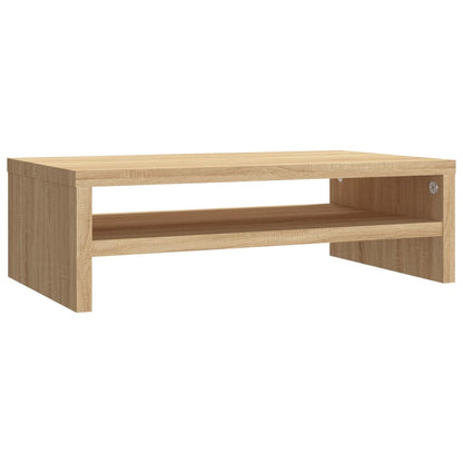 Monitorstandaard 42x24x13 cm bewerkt hout sonoma eikenkleurig