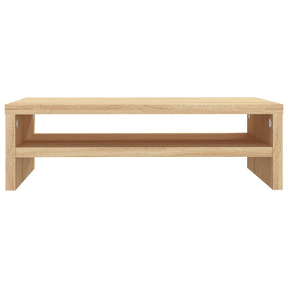 Monitorstandaard 42x24x13 cm bewerkt hout sonoma eikenkleurig