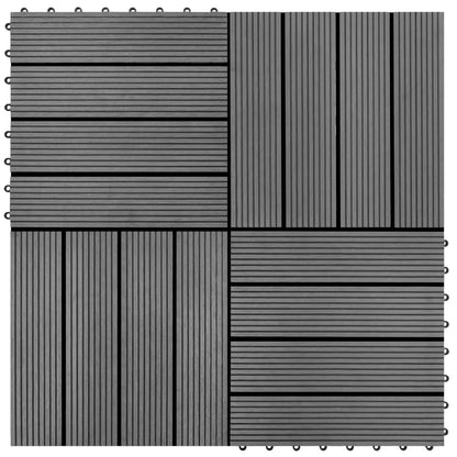 22 st Terrastegels 30x30 cm 2 m² HKC grijs