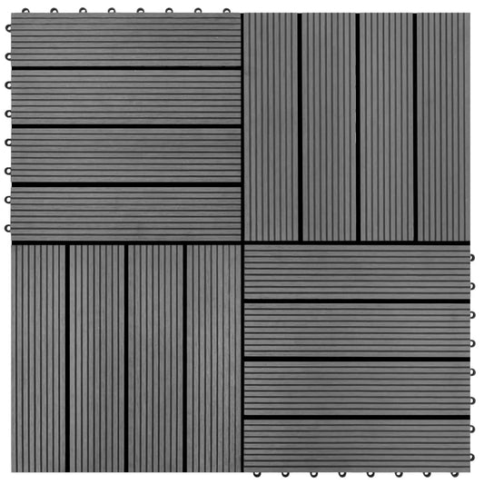 22 st Terrastegels 30x30 cm 2 m² HKC grijs