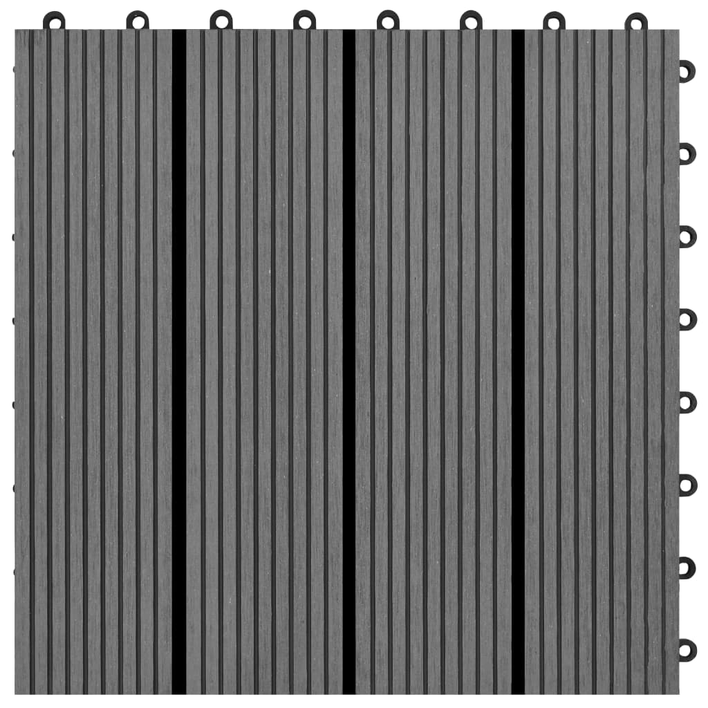 22 st Terrastegels 30x30 cm 2 m² HKC grijs