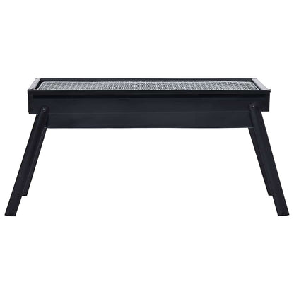 Campingbarbecue draagbaar 60x22,5x33 cm roestvrij staal