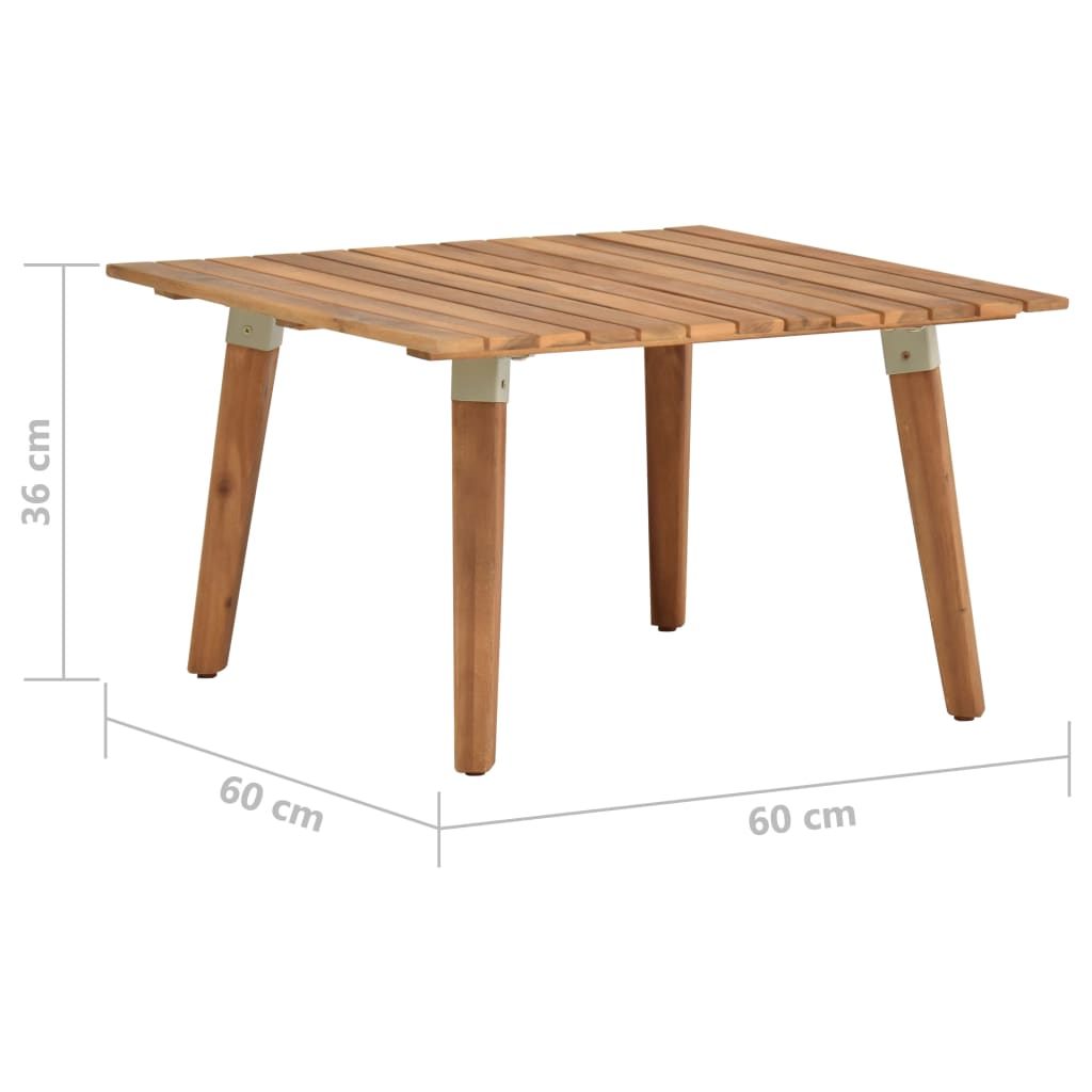 Tuintafel 60x60x36 cm massief acaciahout