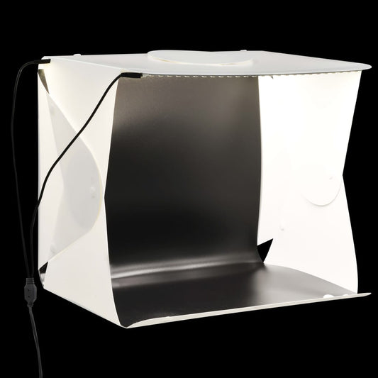 Foto-opnamebox met LED inklapbaar 40x34x37 cm kunststof wit