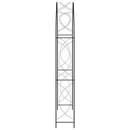 Tuinboog 150x34x240 cm ijzer zwart