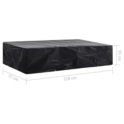 Ligbeddenhoes 2 st 8 oogjes 218x77x55 cm