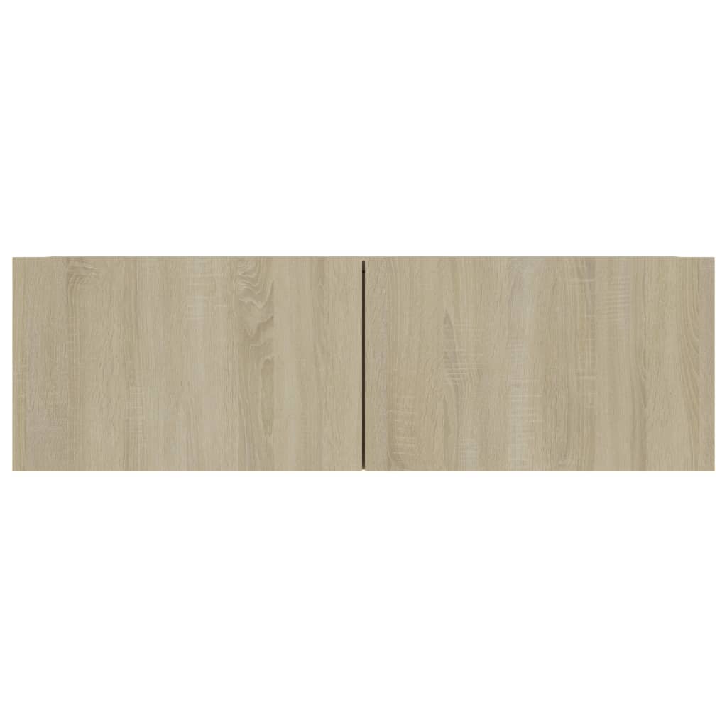 Tv-meubel 100x30x30 cm bewerkt hout sonoma eikenkleurig