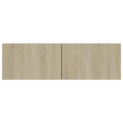 Tv-meubel 100x30x30 cm bewerkt hout sonoma eikenkleurig