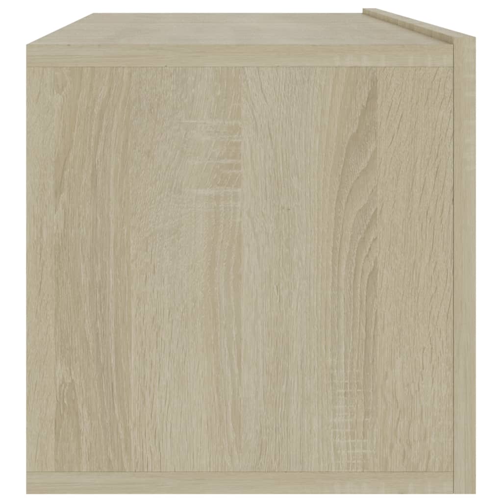 Tv-meubel 100x30x30 cm bewerkt hout sonoma eikenkleurig