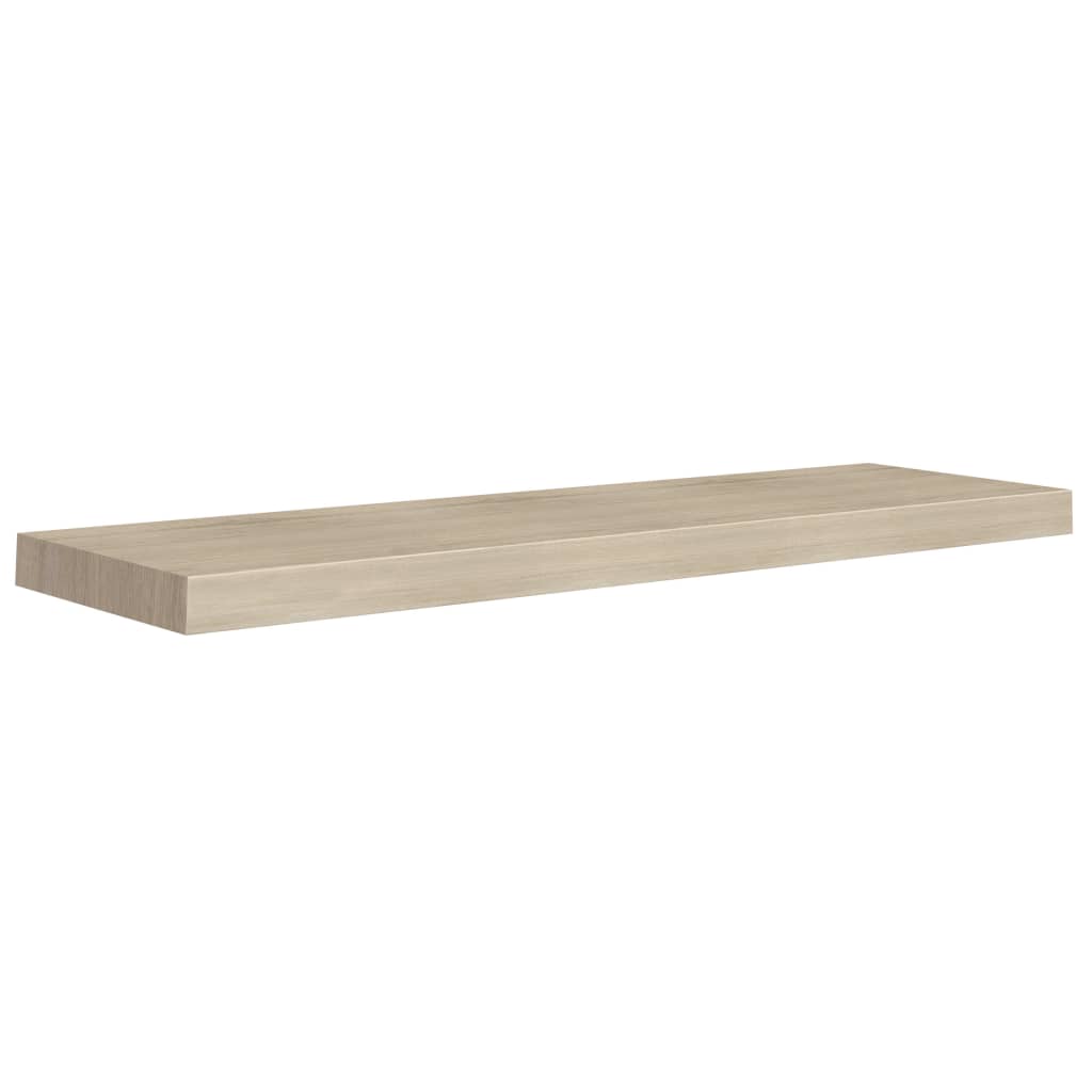 Wandschappen zwevend 2 st 90x23,5x3,8 cm MDF eikenkleurig