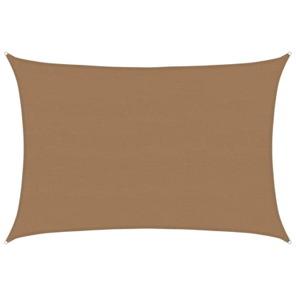 Zonnezeil 160 g/m² 5x7 m HDPE taupe