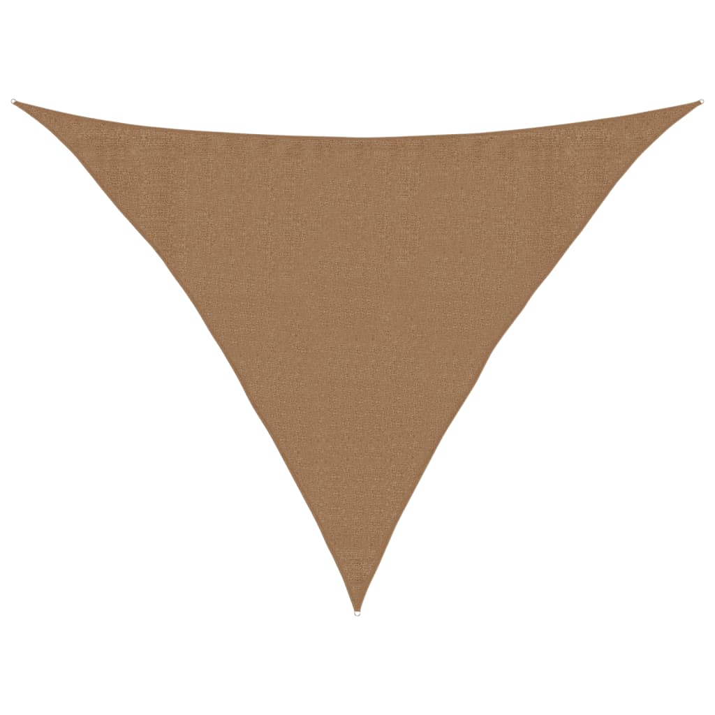 Zonnezeil 160 g/m² 3,5x3,5x4,9 m HDPE taupe