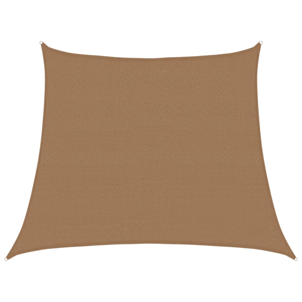 Zonnezeil 160 g/m² 3/4x3 m HDPE taupe