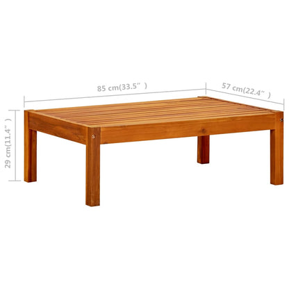 Tuintafel 85x57x29 cm massief acaciahout