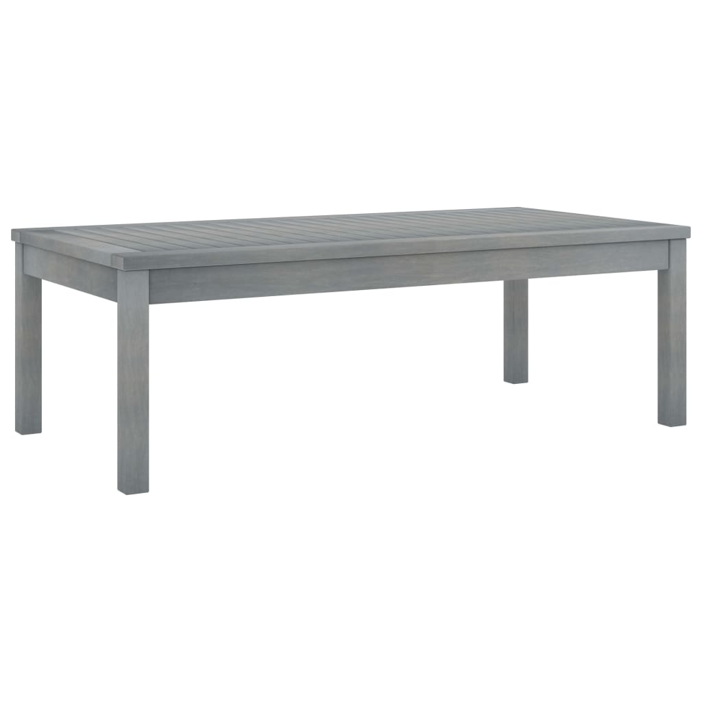 Salontafel 100x50x33 cm massief acaciahout grijs