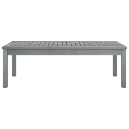 Salontafel 100x50x33 cm massief acaciahout grijs