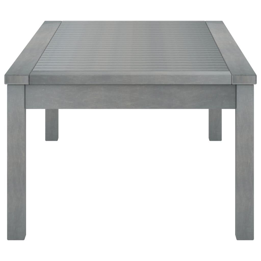 Salontafel 100x50x33 cm massief acaciahout grijs