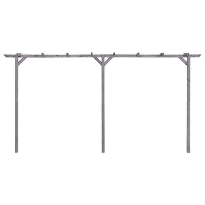 Pergola 400x40x205 cm geïmpregneerd grenenhout grijs