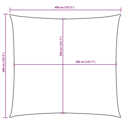 Zonnescherm vierkant 4x4 m oxford stof antracietkleurig