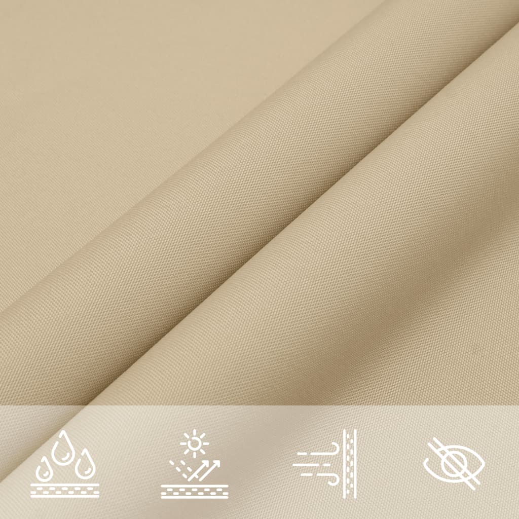 Zonnescherm vierkant 4x4 m oxford stof beige