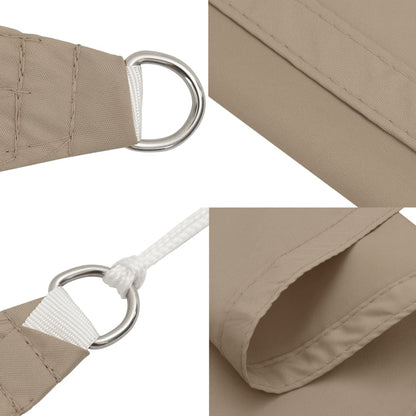 Zonnescherm vierkant 2,5x2,5 m oxford stof taupe