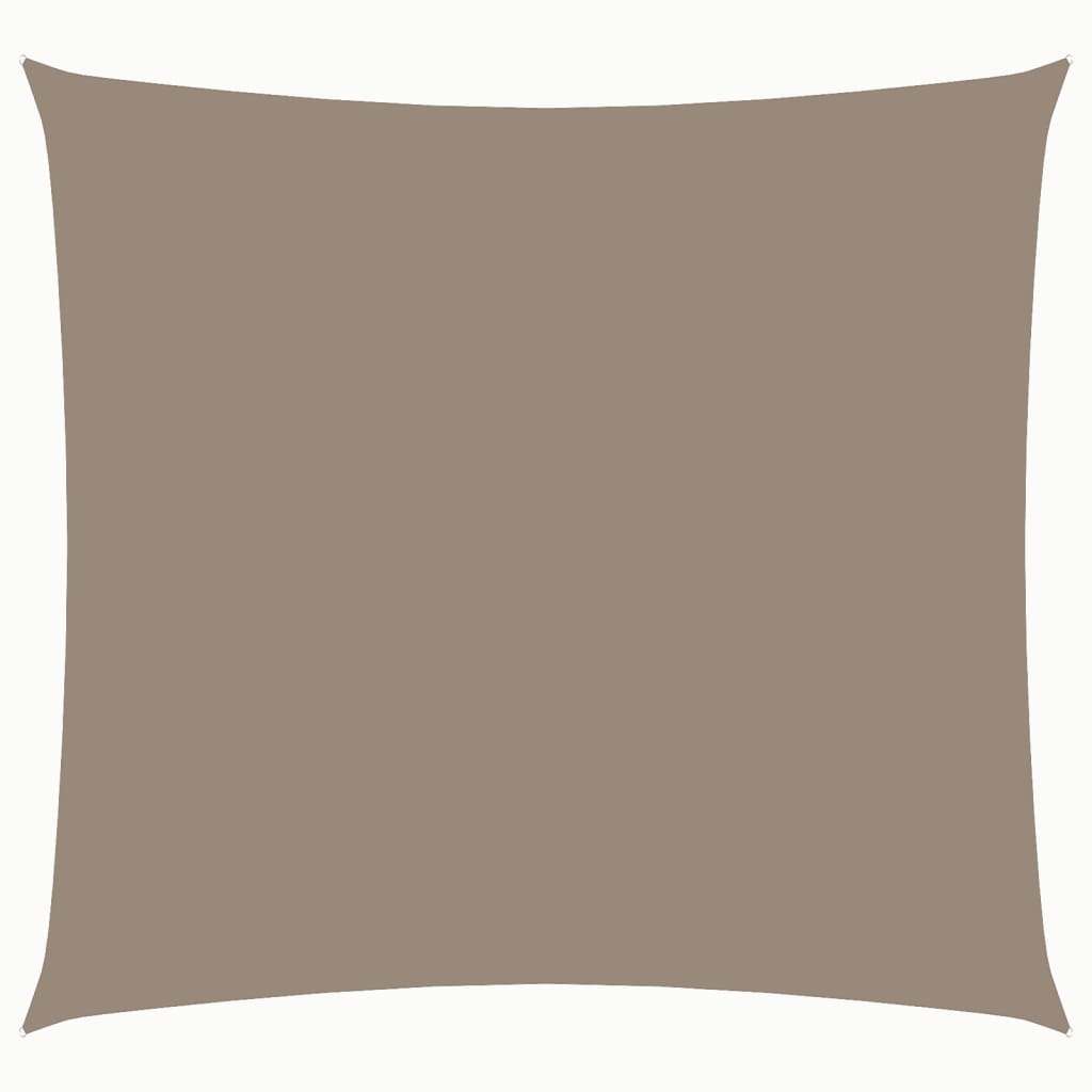 Zonnescherm vierkant 4x4 m oxford stof taupe