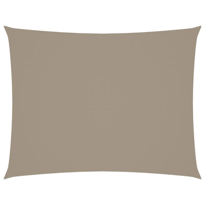 Zonnescherm rechthoekig 5x6 m oxford stof taupe