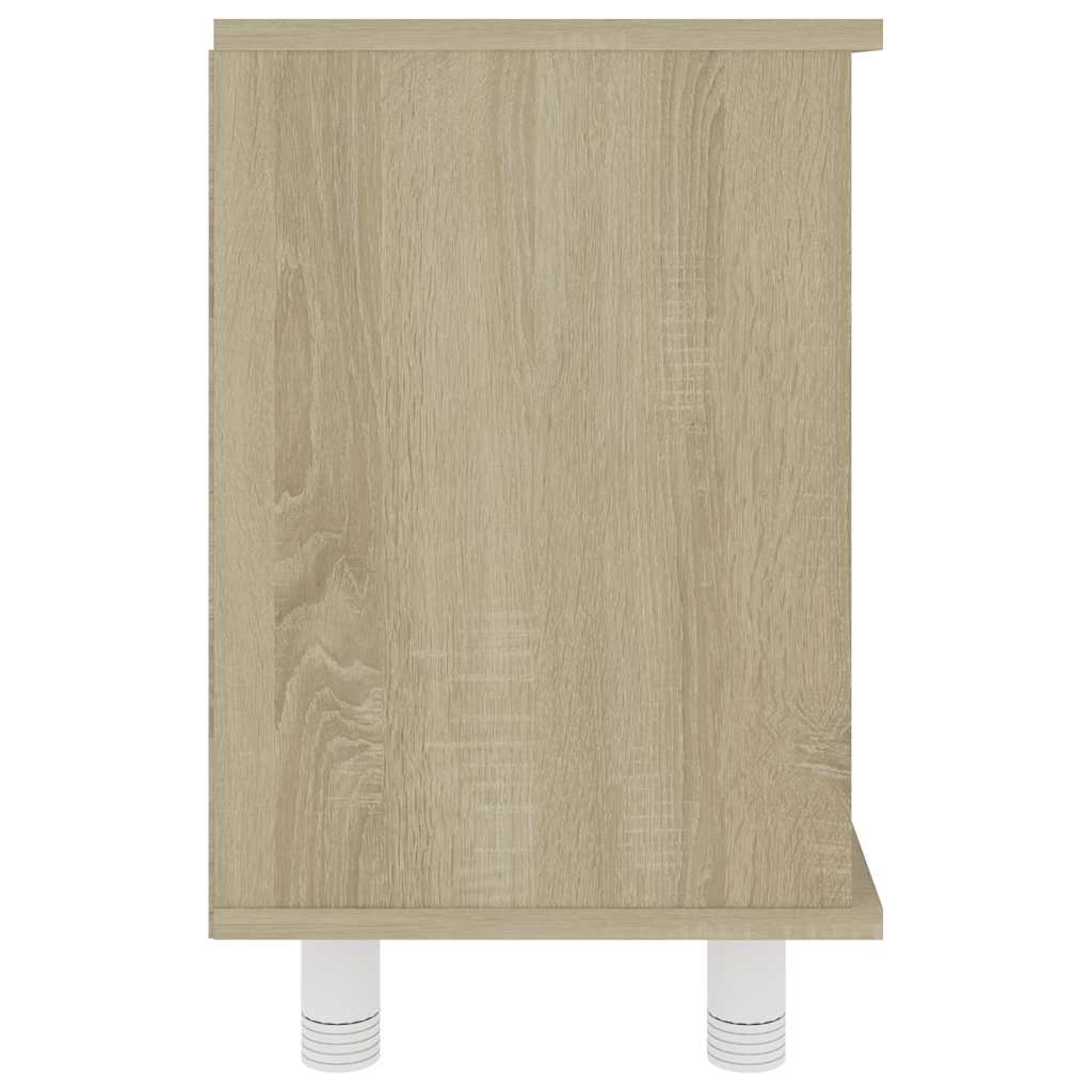 Badkamerkast 60x32x53,5 cm bewerkt hout sonoma eikenkleurig