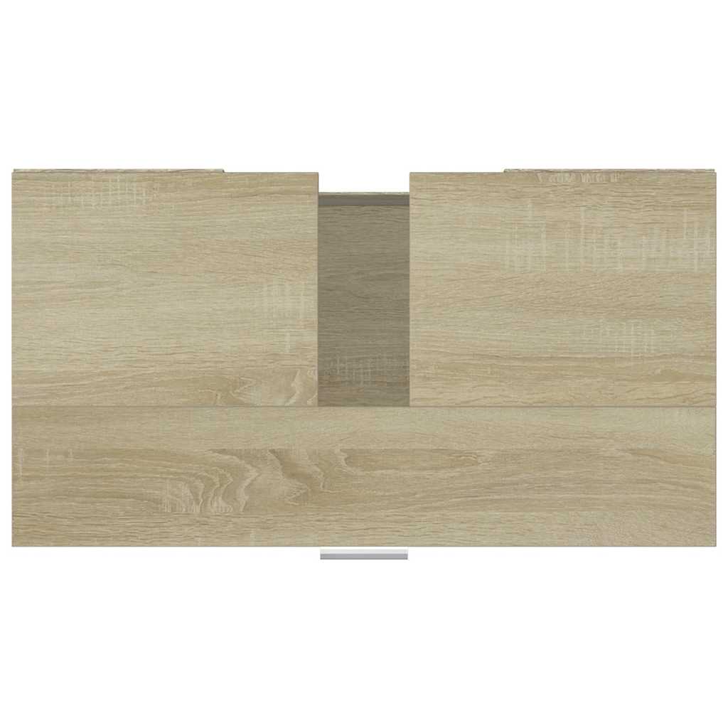 Badkamerkast 60x32x53,5 cm bewerkt hout sonoma eikenkleurig