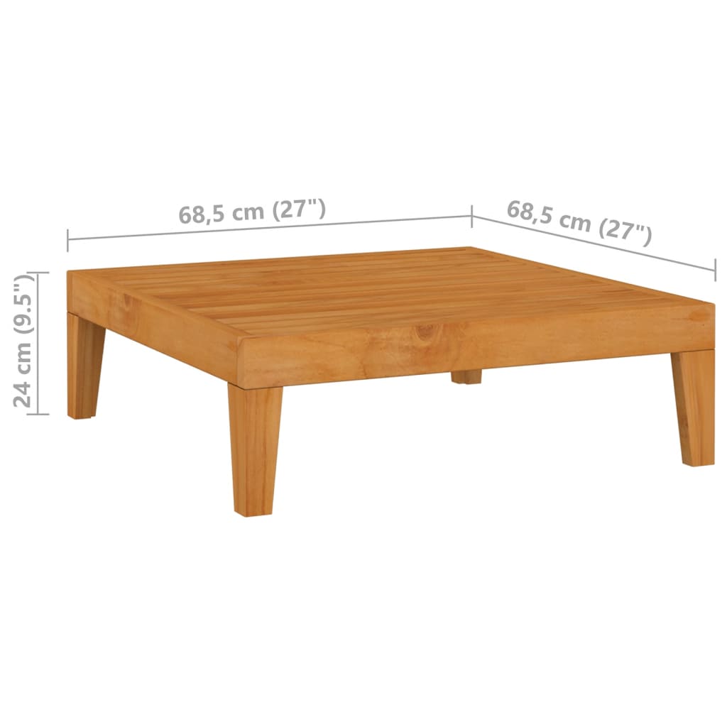 Tuintafel 68,5x68,5x24 cm acaciahout