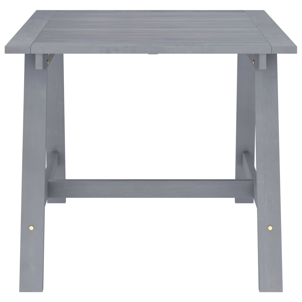 Tuintafel 88x88x74 cm massief acaciahout grijs