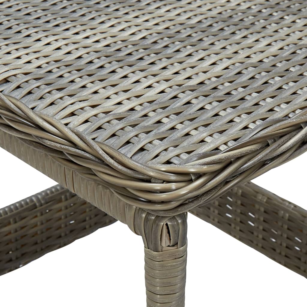 Tuintafel 45x45x46,5 cm poly rattan bruin