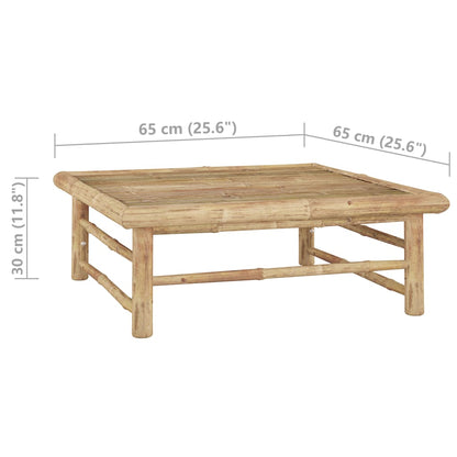 Tuintafel 65x65x30 cm bamboe