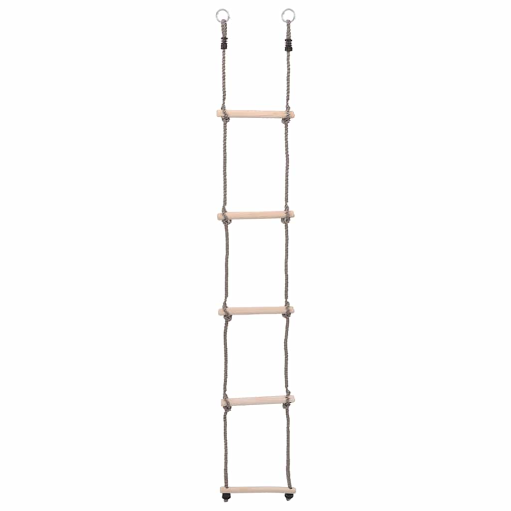 Ladder met 5 sporten 210 cm massief grenenhout