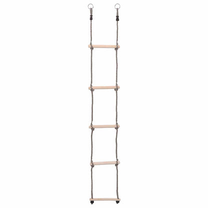 Ladder met 5 sporten 210 cm massief grenenhout