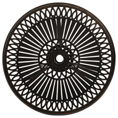 Tuintafel 62x62x65 cm gietaluminium bronskleurig